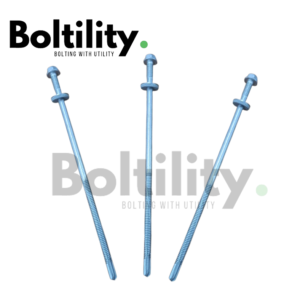 M5.5-24x190mm, Self Drilling Screw, Bi-Metal SS A4 + Carbon Steel, Hex Head (Double-Threading)
